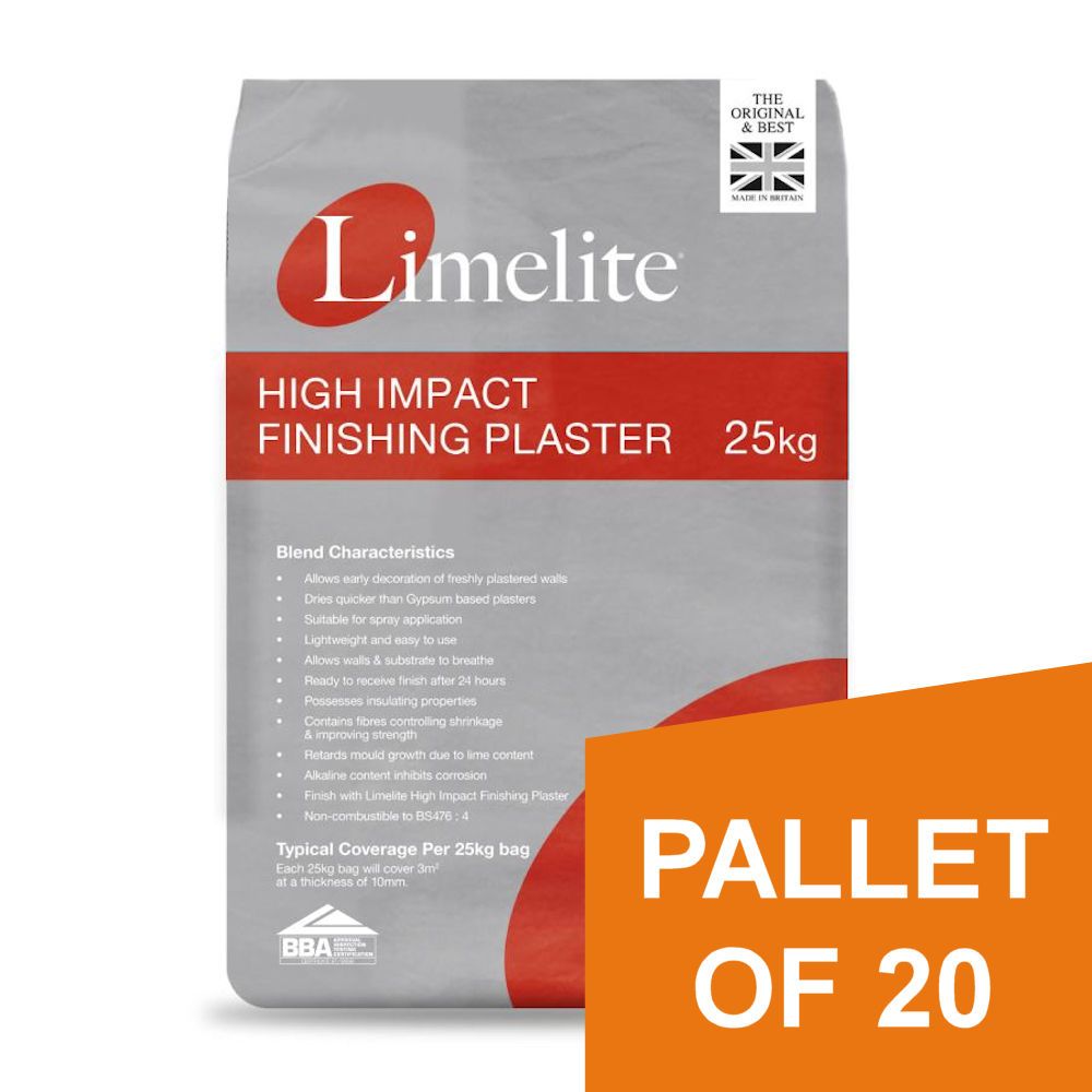 Limelite High Impact Finishing Plaster Impact Resistant