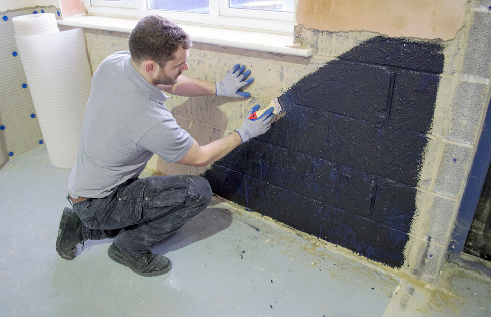 How To Apply Damp Proof Paint Permagard, Dark Gray Basement Walls Uk