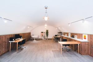 cavity drain membrane for vaulted ceiling office