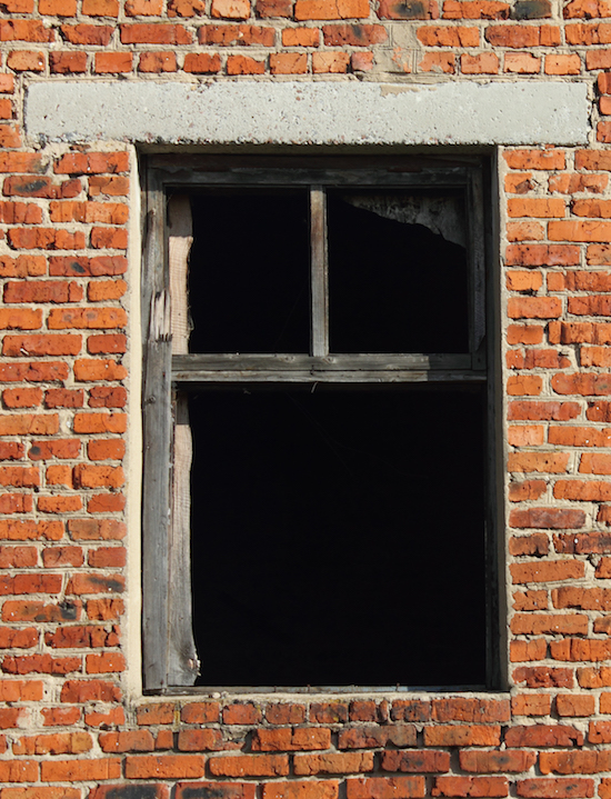 concrete lintel above window