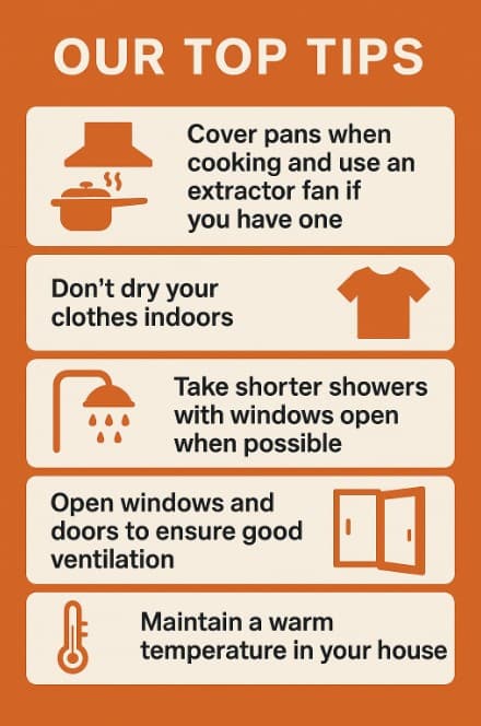 top tips for preventing condensation on windows
